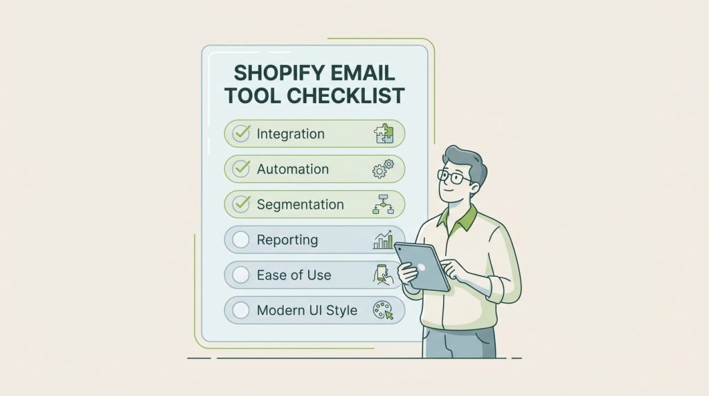 Shopify Email tool checklist